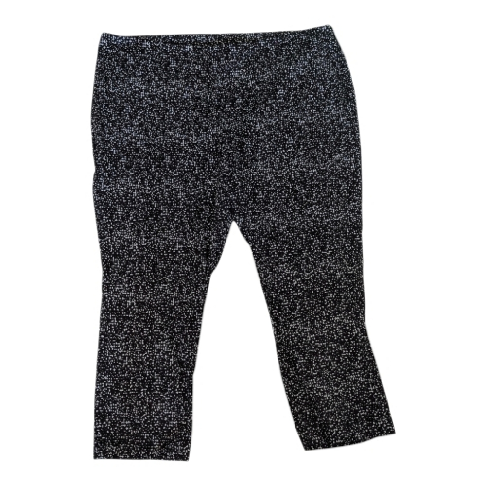Lane Bryant Black And White Capri Pants Size 28